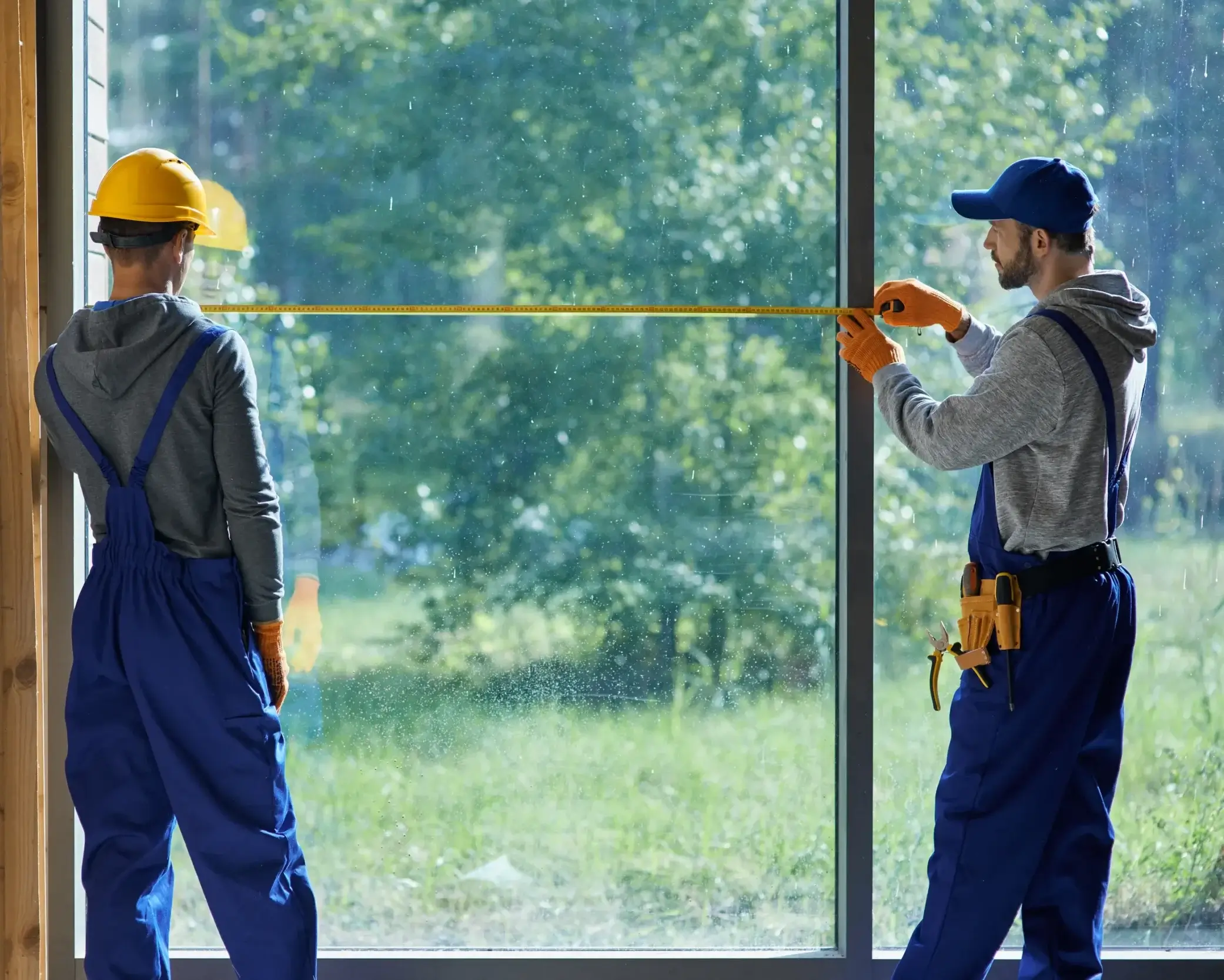 two-young-male-builders-wearing-blue-overalls-using-measuring-tape-scaled-e1740424951897-1webp - The Local Window Guy